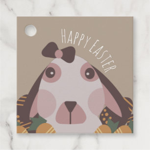 Chocolate Happy Easter Eggs Bunny Carrots Favour Tags