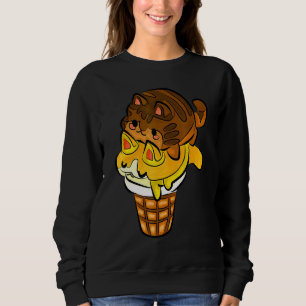 Chocolate Hazelnut Catt Ice-Cream So Cute And Love Sweatshirt