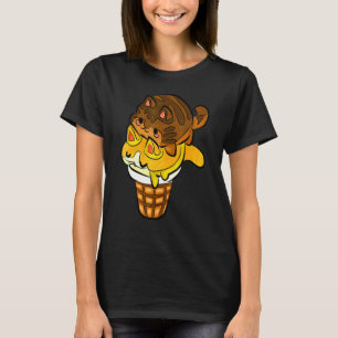Chocolate Hazelnut Catt Ice-Cream So Cute And Love T-Shirt