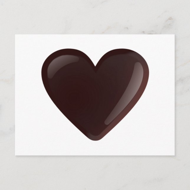 Chocolate Heart Postcard (Front)