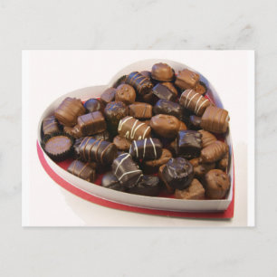 Chocolate Heart Postcard