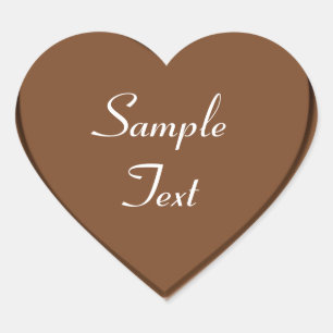 Chocolate Heart Sticker