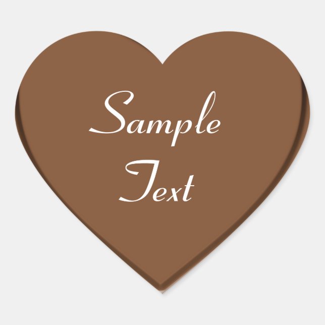 Chocolate Heart Sticker (Front)