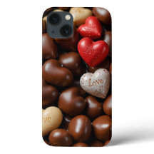 Chocolate hearts phone case
