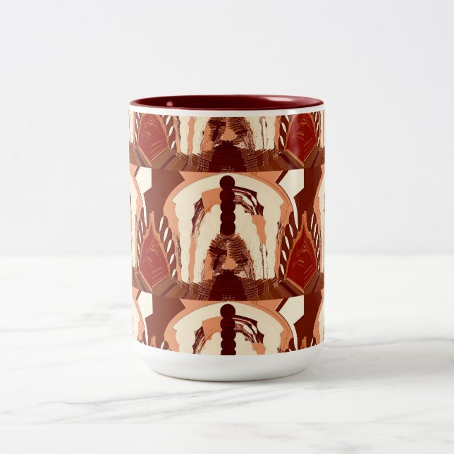 Chocolate heaven Two-Tone coffee mug (Center)