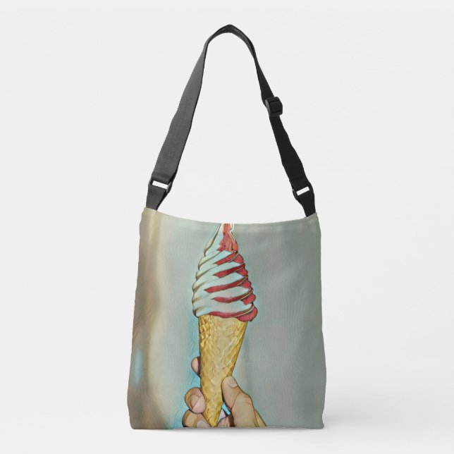 Chocolate ice cream crossbody bag (Front)