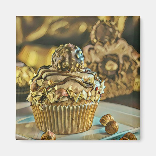 Chocolate ice cream for chocolate lovers magnet (Front)