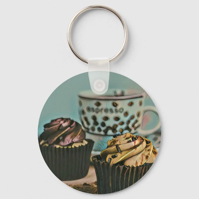 Chocolate ice cream key ring (Front)