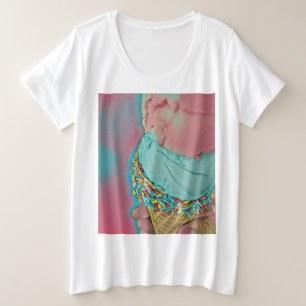 Chocolate ice cream lover gift plus size T-Shirt