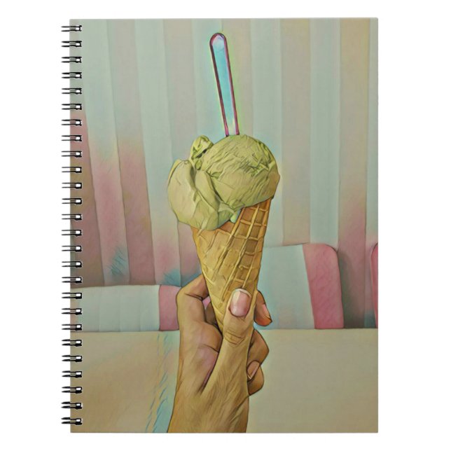 Chocolate ice cream notebook (Front)
