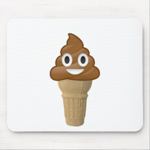 Chocolate Ice cream or is it? Fun with Emoji Mouse Pad