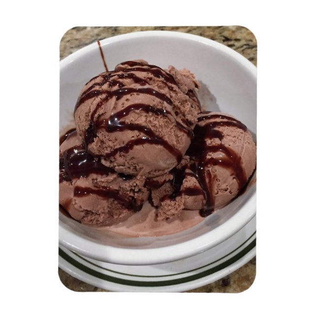 Chocolate Ice Cream Photo Magnet (Vertical)