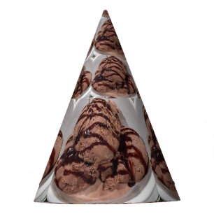 Chocolate Ice Cream Photo Party Hat