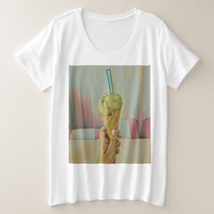 Chocolate ice cream plus size T-Shirt