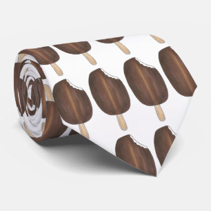 Chocolate Ice Cream Pop Popsicle Print Foodie Tie