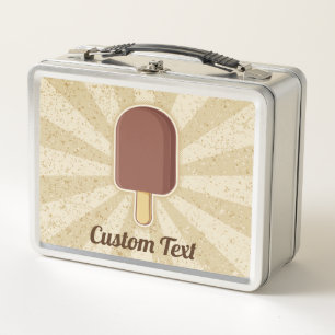Chocolate Ice Cream Stick Metal Lunch Box