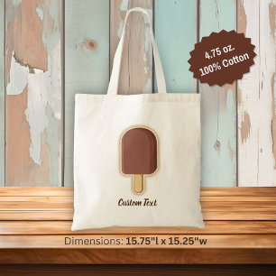 Chocolate Ice Cream Stick Tote Bag