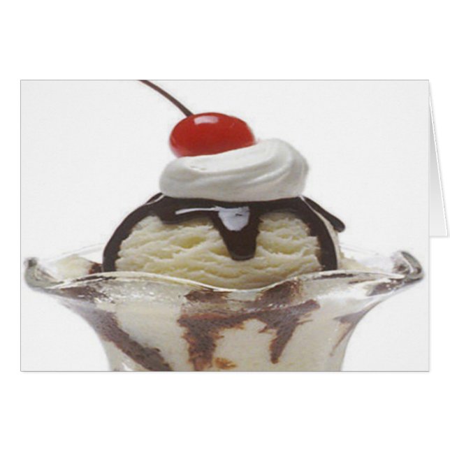 Chocolate Ice Cream Sundae (Front Horizontal)