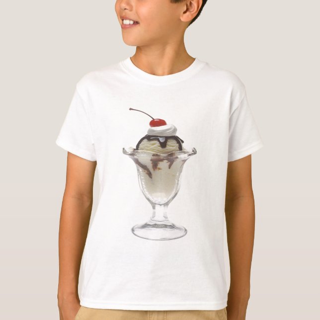 Chocolate Ice Cream Sundae T-Shirt (Front)