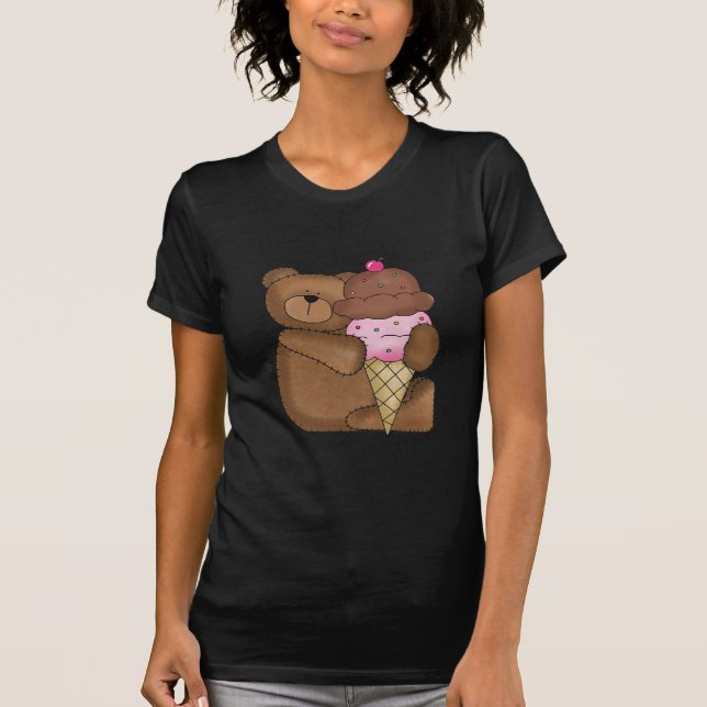 Chocolate Ice Cream Teddy T-Shirt (Front)