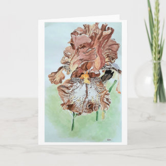 "Chocolate Iris" by AlarsenArtist Thank You Card