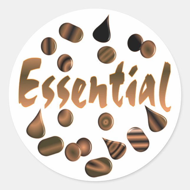 Chocolate is Essential Classic Round Sticker (Front)