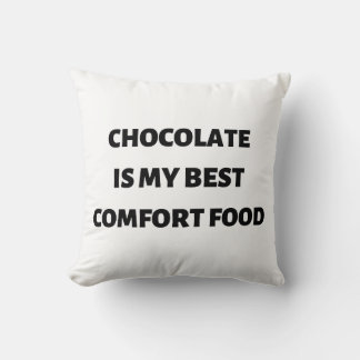 Chocolate is my best comfort food cushion