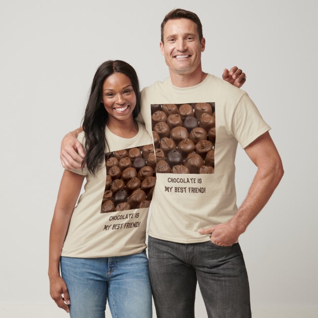 Chocolate Is My Best Friend Truffles Unisex T-Shirt (Unisex)