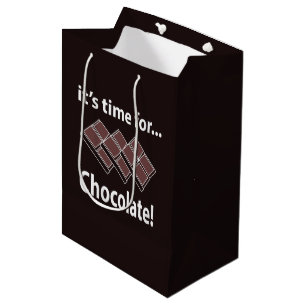 Chocolate It's Time For Chocolate Medium Gift Bag
