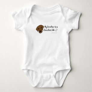 chocolate lab baby bodysuit