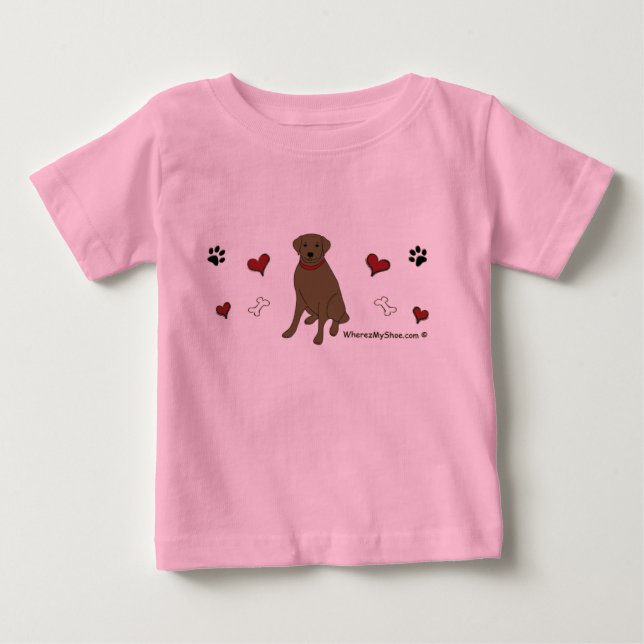 chocolate lab baby T-Shirt (Front)