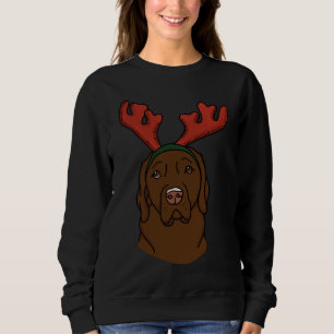 Chocolate Lab Christmas Sweatshirt