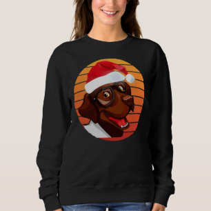 Chocolate Lab Christmas Sweatshirt