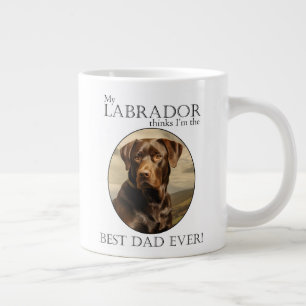 Chocolate Lab Dad Large Coffee Mug