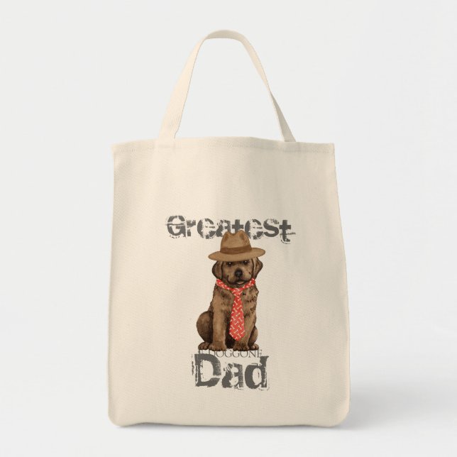 Chocolate Lab Dad Tote Bag (Front)