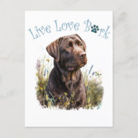Chocolate Lab Dog Mum Floral