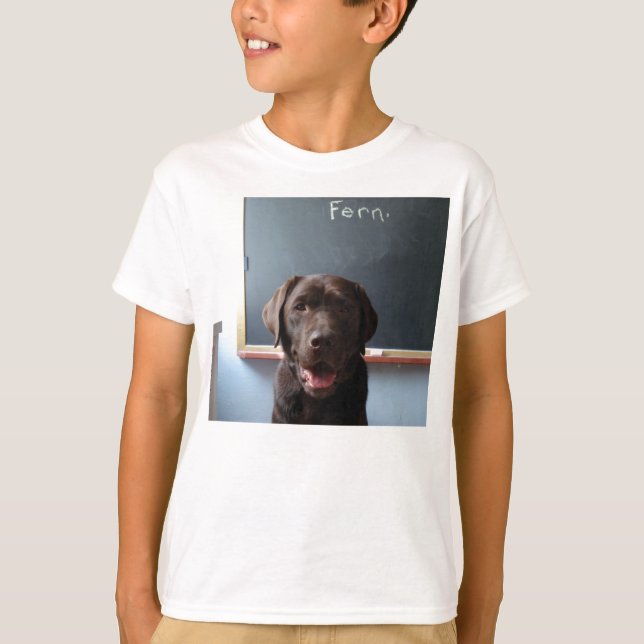 Chocolate Lab Dog T-Shirt (Front)