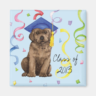 Chocolate Lab Graduate Magnet