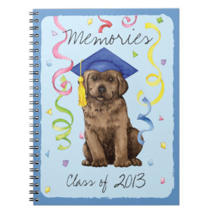 Chocolate Lab Graduate Spiral Notebook