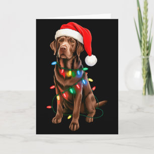 Chocolate Lab Labrador Retriever Men Women Kids Ch Card