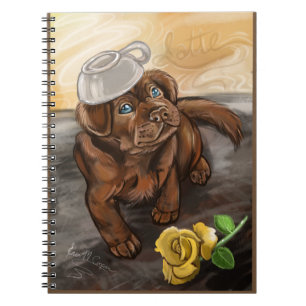 Chocolate Lab Latte Notebook