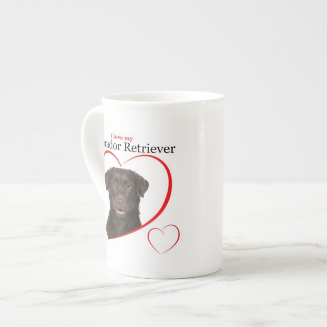 Chocolate Lab Love Mug (Front Left)