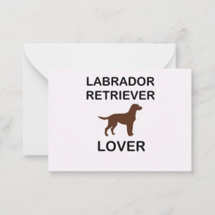 chocolate lab lover card