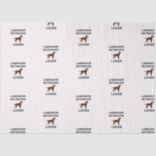 chocolate lab lover tissue paper