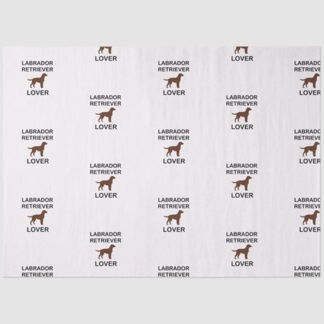 chocolate lab lover tissue paper (Front)