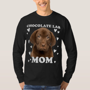 Chocolate Lab Mum Mummy Mama Mum Mummy Mother's Da T-Shirt