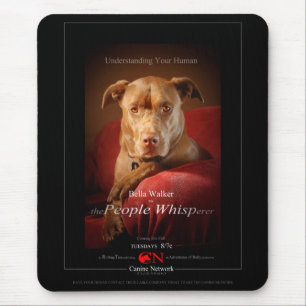 Chocolate Lab Pit Mix Dog Movie Poster Mouse Pad