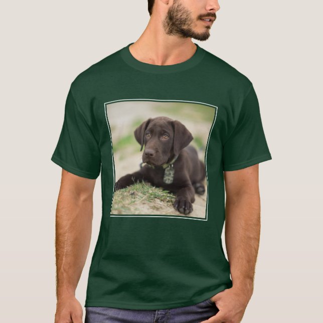 Chocolate Lab Puppy T-Shirt (Front)