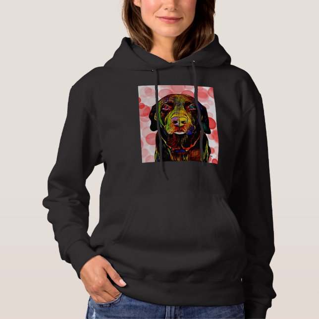 Chocolate Lab Scoop Hoodie (Front)