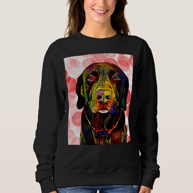 Chocolate Lab Scoop Sweatshirt (Front)